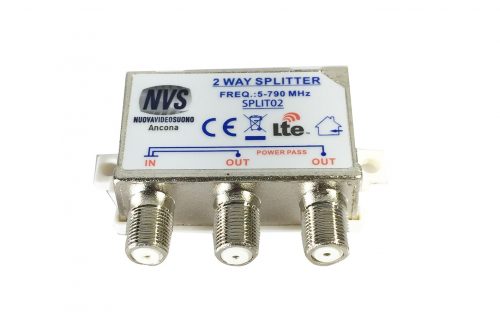 Splitter separatore di segnale TV DVB 2 uscite
