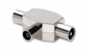 Adattatore sdoppiatore switch 2 spine 1 presa antenna