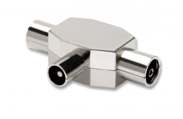 Adattatore sdoppiatore switch 2 prese 1 spina antenna