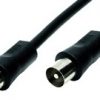 Cavo antenna coassiale schermato spina spina 2 mt