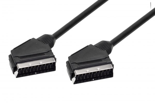 Cavo scart 21 poli schermato totale 1,5 mt