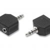 Adattatore switch 1 spina jack 3,5 mm 2 prese jack 3,5 mm