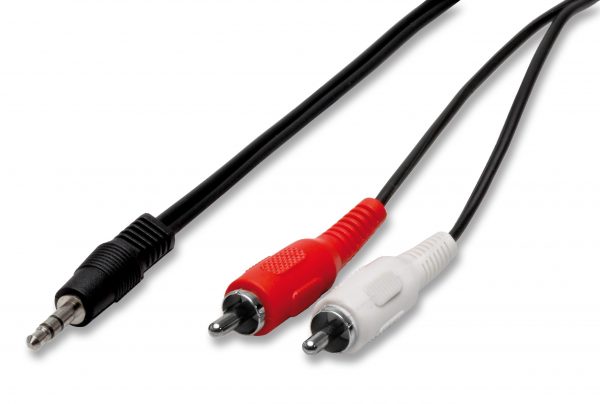 Cavo audio spina jack 3,5 mm stereo 2 spine rca 1,5 mt