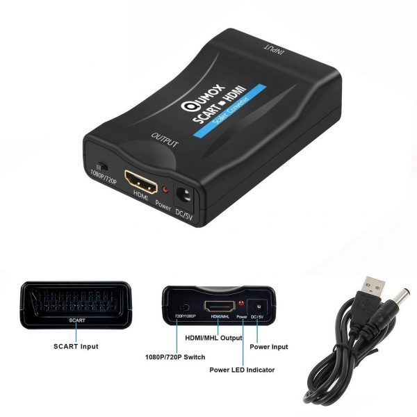 COVSH Convertitore A/V Scart - HDMI
