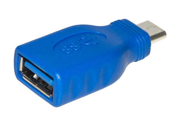 Adattatore monoblocco spina USB-C e presa USB-A