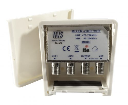 Miscelatore da palo a 2 ingressi UHF VHF