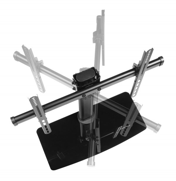 Supporto base da tavolo o mobile per TV a 3 altezze 32 40 50 55”