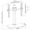 Supporto base da tavolo o mobile per TV a 3 altezze 32 40 50 55”