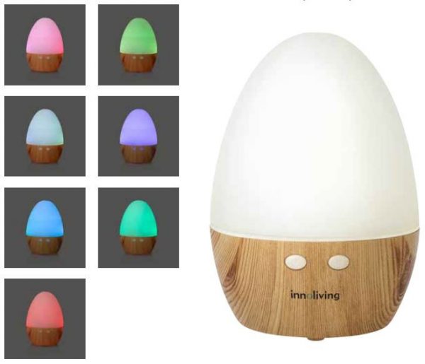 Lampada ultrasuoni diffusore di aroma INN-771 Innoliving Lampada ultrasuoni diffusore di aroma INN-771 Innoliving