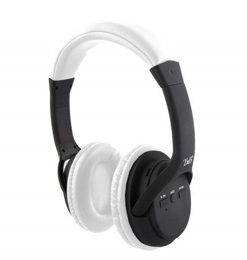 Cuffia ad archetto con microfono per smartphone tablet pc bianca