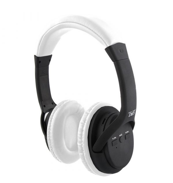 Cuffia ad archetto con microfono per smartphone tablet pc bianca