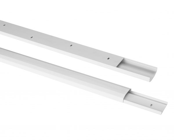 Canalina per cavi in plastica colore bianco 75 cm