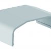 Canalina per cavi in plastica colore bianco 75 cm