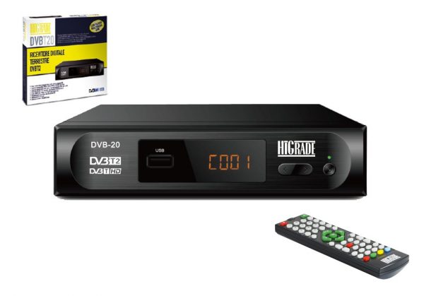 Ricevitore Decoder Digitale Terrestre HEVC H265 10 BIT