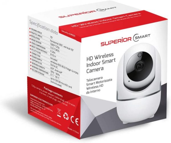 Telecamera di sorveglianza da interno smart wireless Superior SUPiCM001