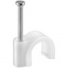 Graffette con chiodini ferma cavo antenna coassiale 5 mm 50PZ