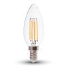 Lampadina led goccia 8W calda 2700K E27 VT-1978
