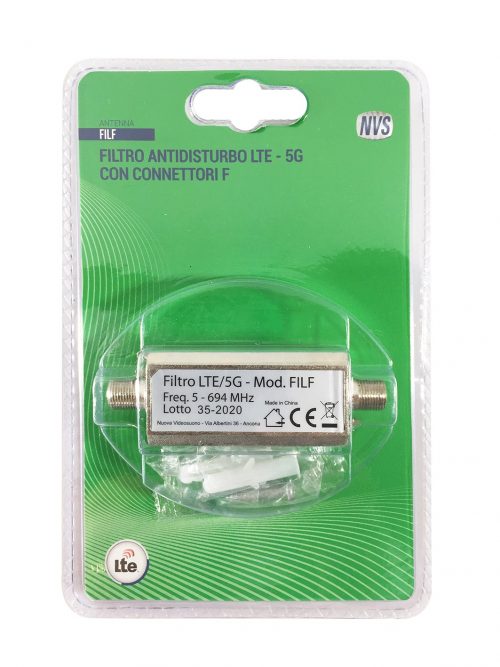 Filtro antenna antidisturbo LTE 5G con connettori F