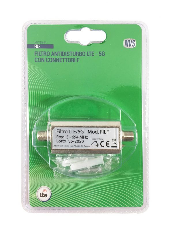 Filtro antenna antidisturbo LTE 5G con connettori F