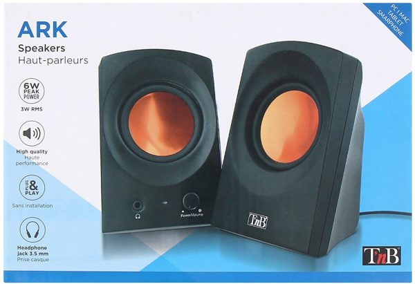 Coppia diffusori amplificati per TV PC Tablet Smartphones