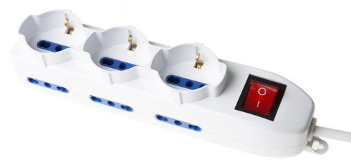 Multipresa ciabatta 9 prese prese 1016A + Schuko con interruttore 3027