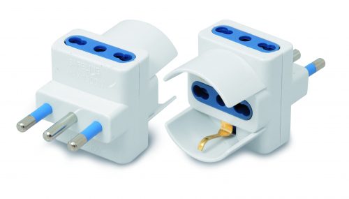Presa elettrica tripla bipasso shuko 3003