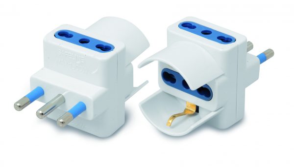 Presa elettrica tripla bipasso shuko 3003