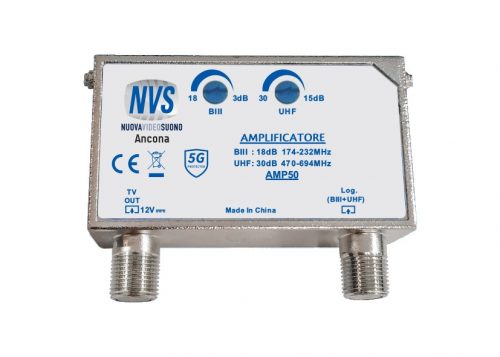 Amplificatore da palo B III UHF 1 uscita con regolazione di guadagno