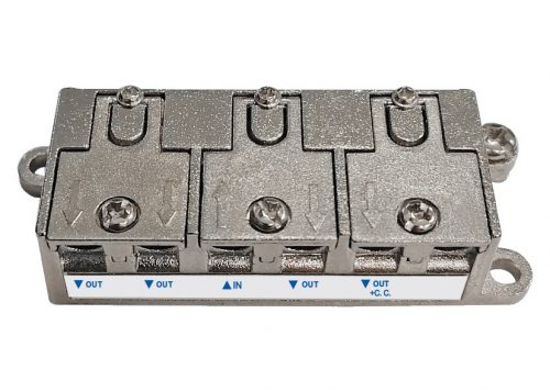 Splitter divisore di segnale antenna tv dvb 1 ingresso 4 uscite