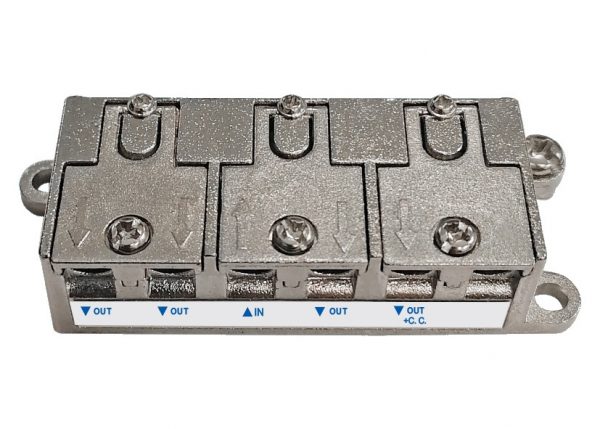 Splitter divisore di segnale antenna tv dvb 1 ingresso 4 uscite