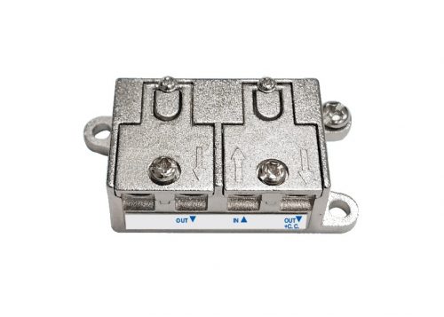 Splitter divisore di segnale antenna tv dvb 1 ingresso 2 uscite