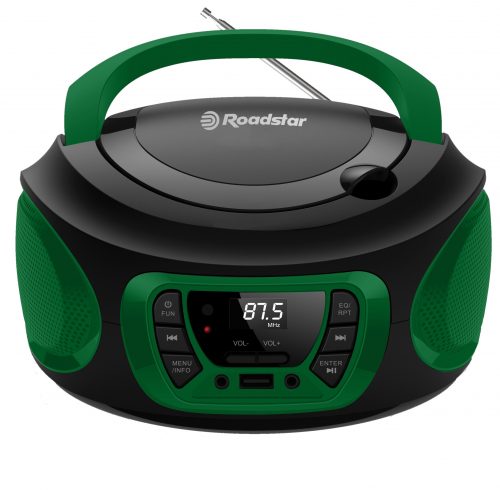 Radio portatile stereo FM CD MP3 USB VERDE CDR-365U/GR