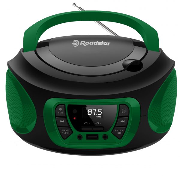 Radio portatile stereo FM CD MP3 USB VERDE CDR-365U/GR