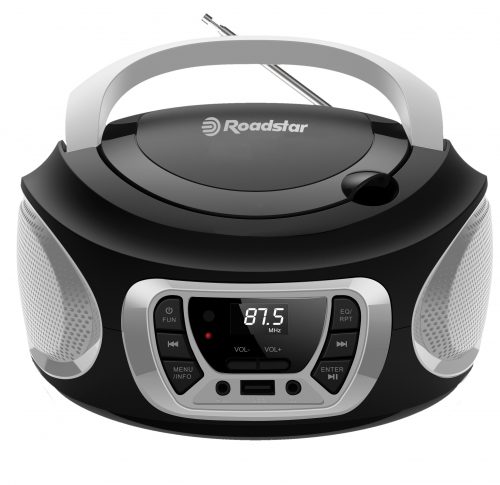 Radio portatile stereo FM CD MP3 USB SILVER Roadstar CDR-365U/SL