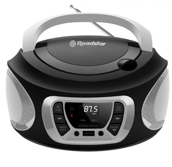 Radio portatile stereo FM CD MP3 USB SILVER Roadstar CDR-365U/SL