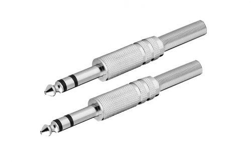 Coppia connettori in metallo RCA