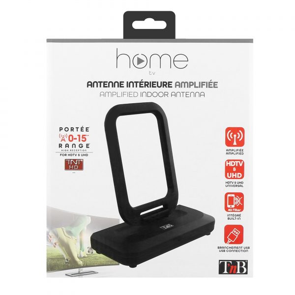 Antenna interna amplificata per uhf vhf con guadagno regolabile max 39 db