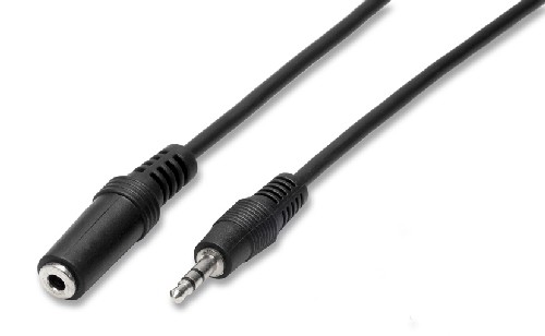 2/10 Prolunga non spiralata jack 3,5 mm stereo - 3 mt