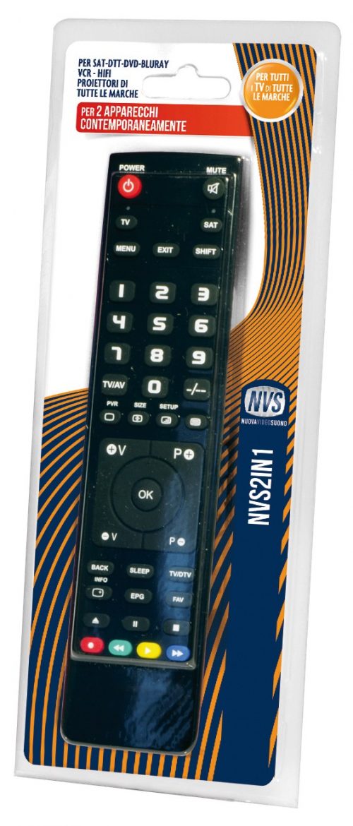 NVS2IN1 Telecomando universale per TV SAT HIFI Superior programmabile USB