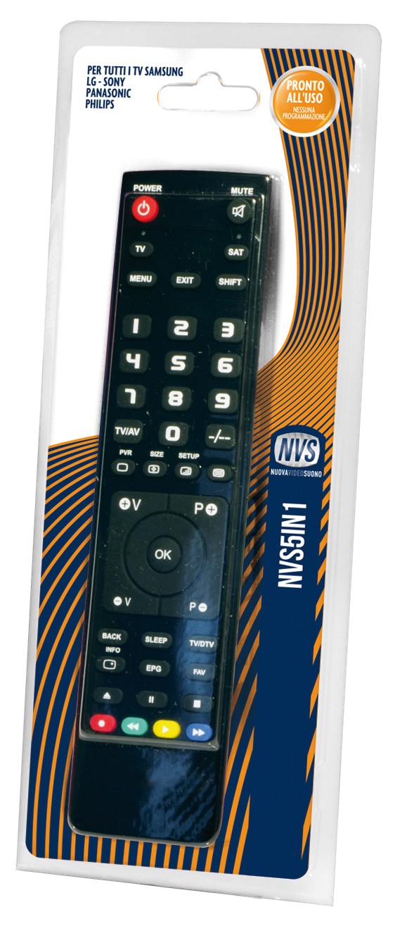 NVS5IN1 Telecomando universale per TV Telecomando per i TV Samsung LG Panasonic Philips Sony
