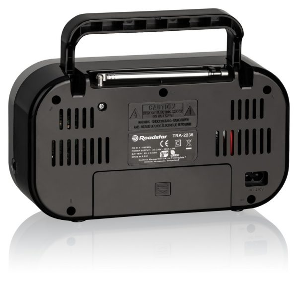 TRA-2235BL Radio portatile FM Nera Roadstar TRA-2235BL