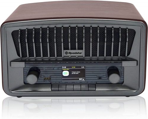 HRA270D+BT Radio da tavolo FM/DAB+ con BT, sveglia e USB player Roadstar HRA-270D+BT