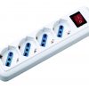 80179N Ciabatta multipresa elettrica 4 posti shuko con interruttore bianca 1,5 mt 80179N Ciabatta multipresa elettrica 4 posti shuko con interruttore bianca 1,5 mt