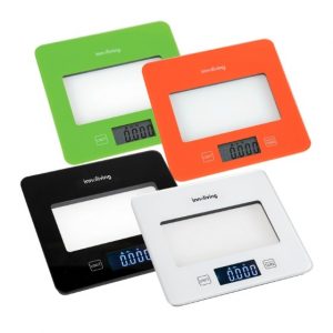 INN-123BK Bilancia Digitale Cucina Ultraslim Colore Nero