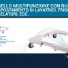WMS02M Carrello multifunzione con ruote