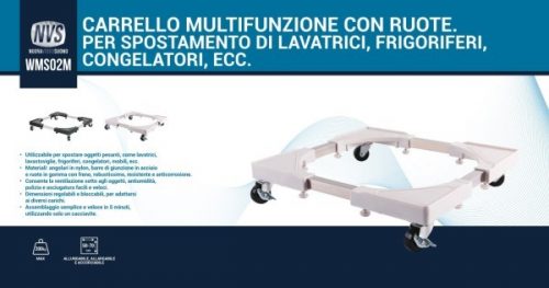 WMS02M Carrello multifunzione con ruote