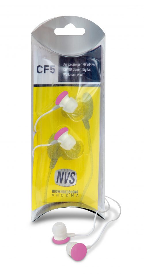 CF5PK Cuffie Auricolari tipo smarties colore rosa
