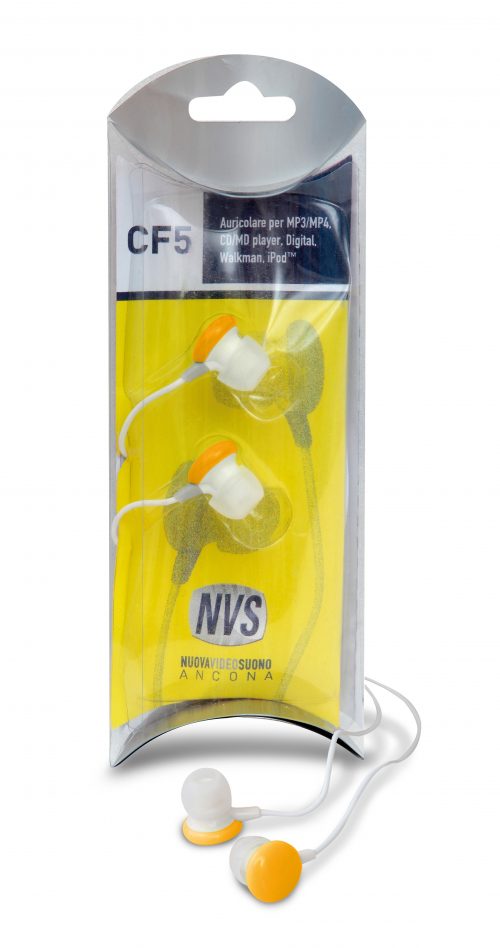 CF5O Cuffie Auricolari tipo smarties colore arancione