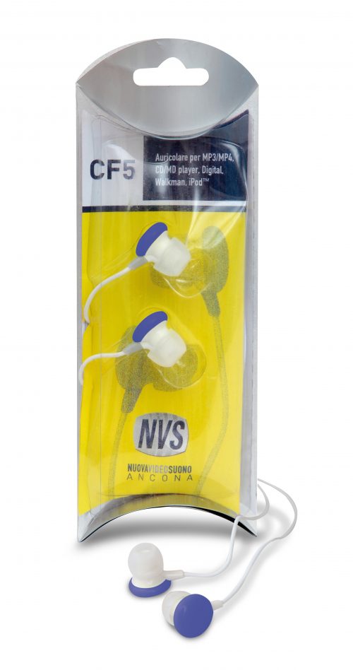 CF5BL Cuffie Auricolari tipo smarties colore blu