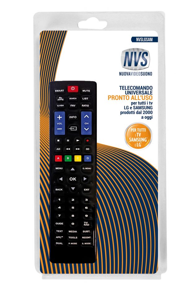 NVSLGSAM Telecomando universale per tutti i TV LG Samsung Senza programmazione